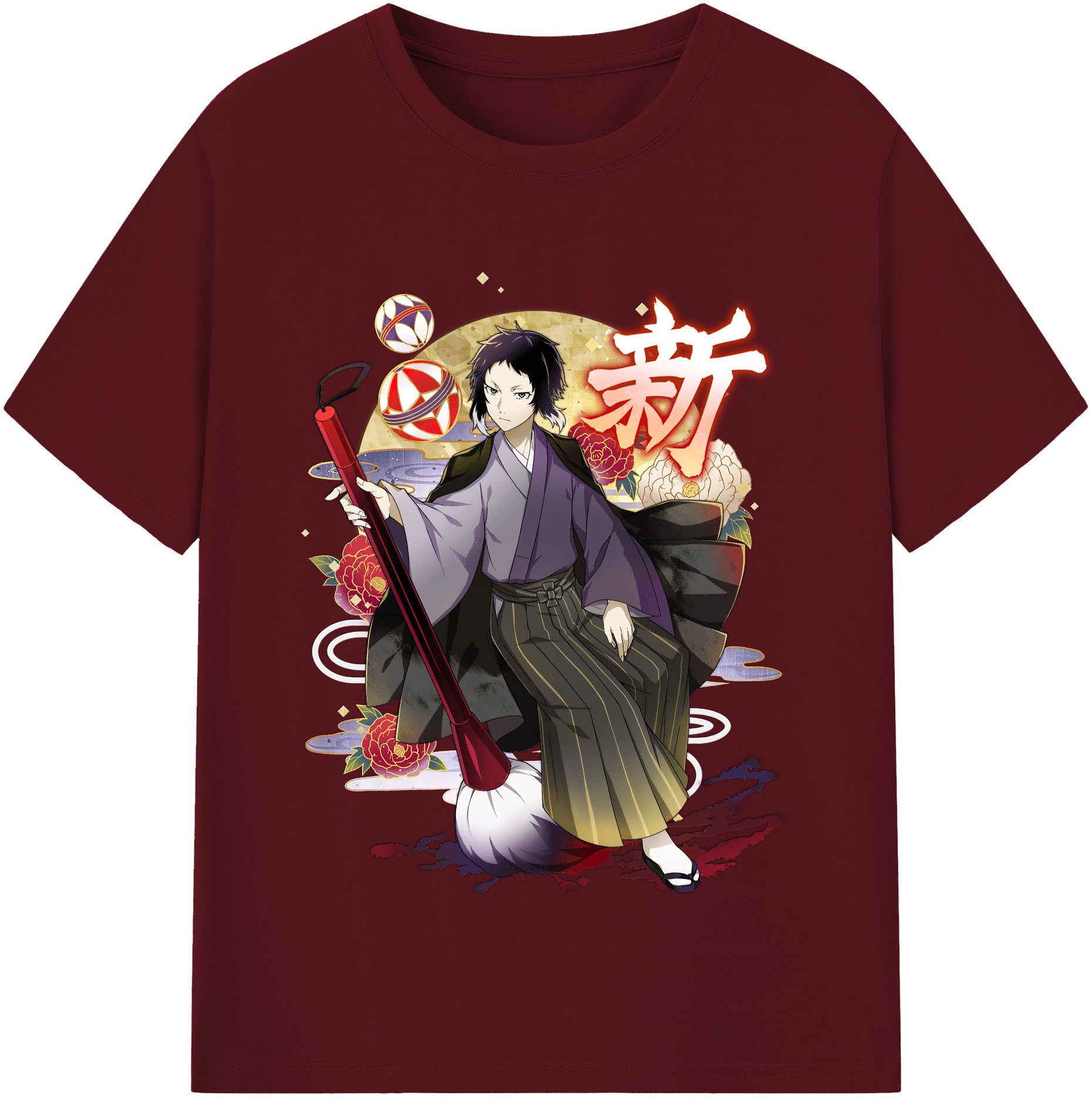 （画像用） 文豪ストレイドッグス Bungo Stray Dogs 綿100％半袖Tシャツ（フロントプリント）